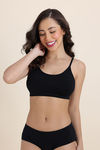 Zivame Unbound Padded Non Wired 3/4th Coverage Bralette (Pack of 2) - Multicolor — thumbnail 2